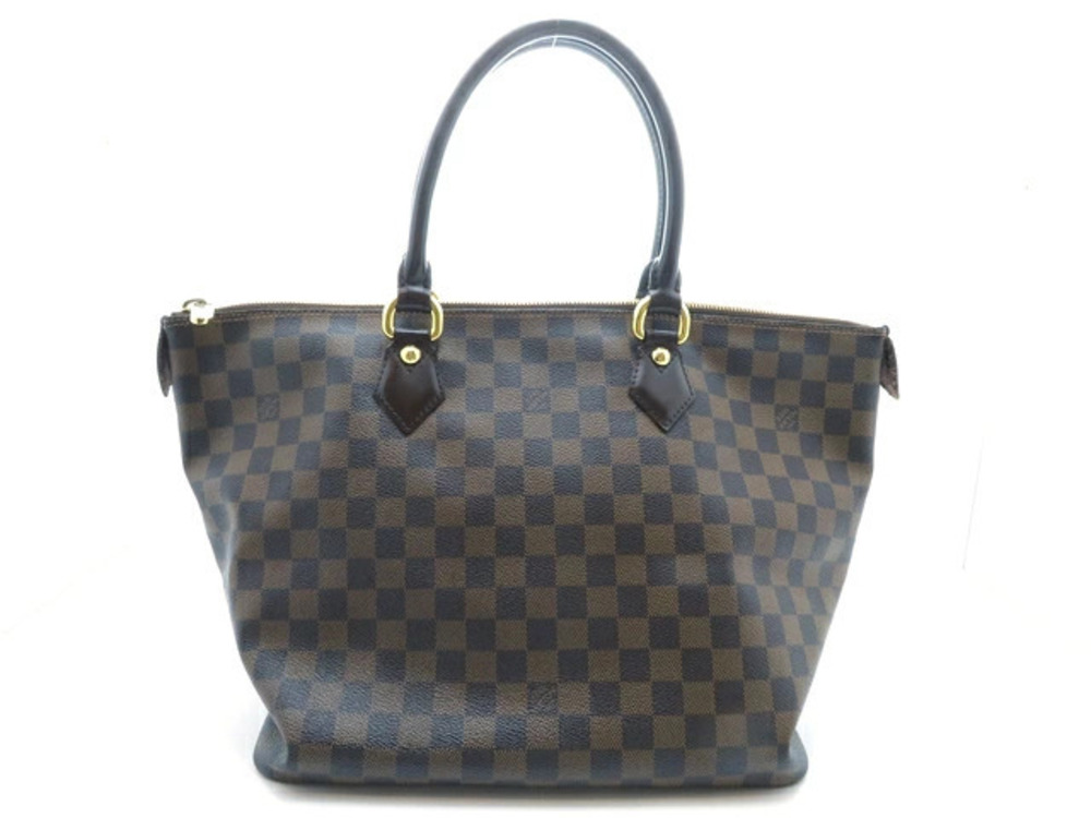 LOUIS VUITTON Saleya Handbag Damier Ebene Brown
